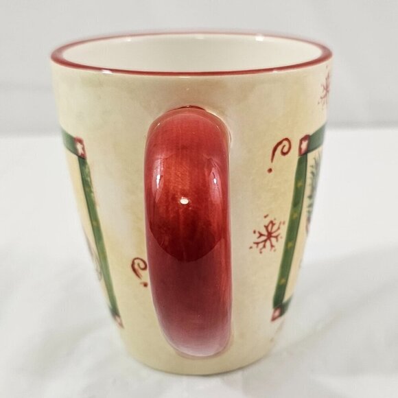 Sakura Table Gracey Knight Happy Holidays 14 Oz Christmas Mugs Cups – Set of 2 - Picture 10 of 16